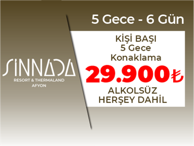 Sinnada Resort 7-12 Kasım