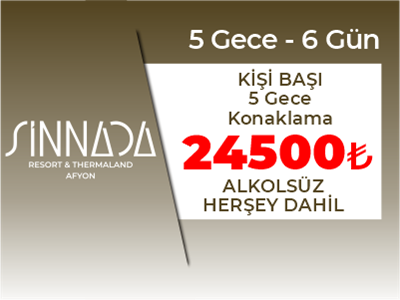 Sinnada Resort 24-29 Ekim